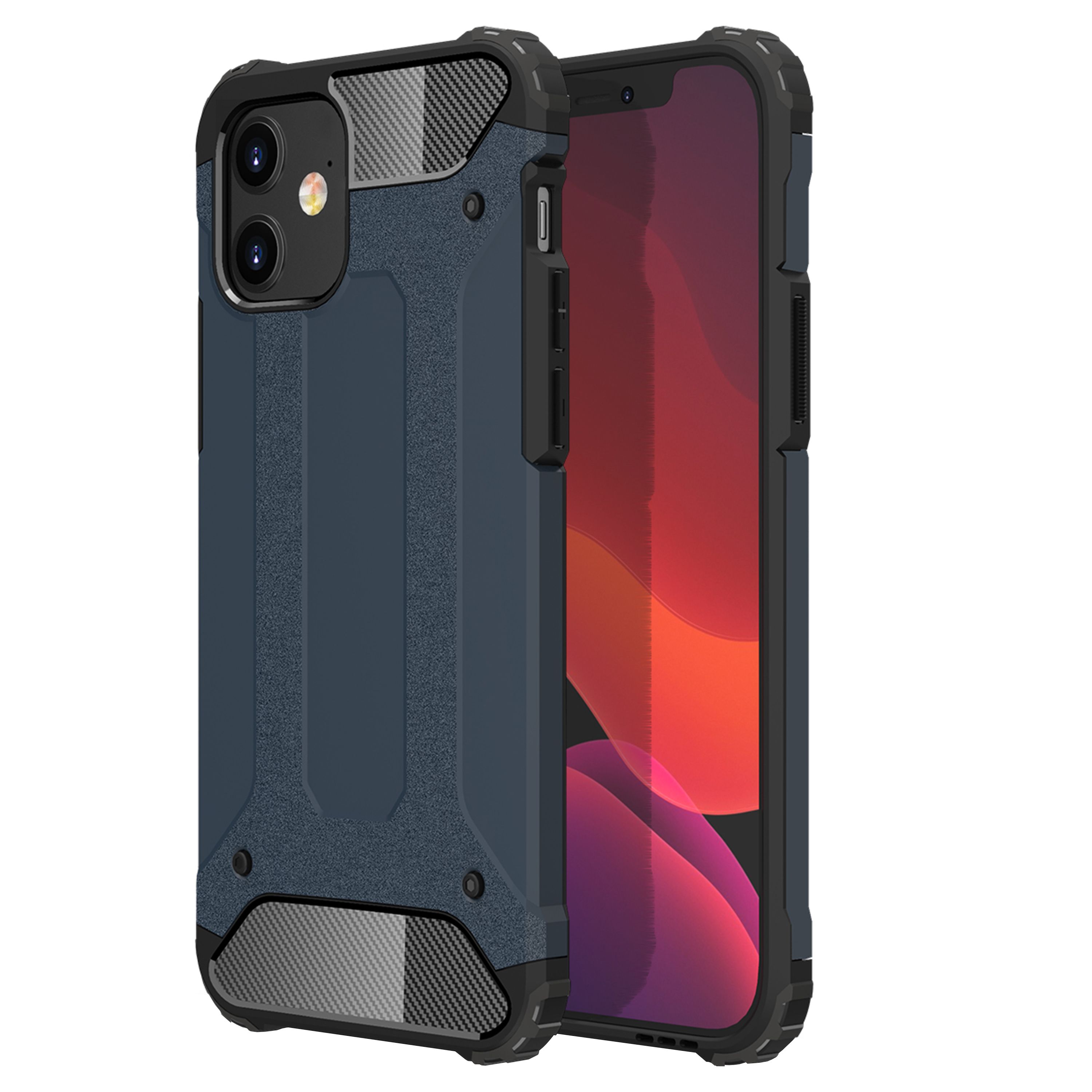 FitCase iPhone 12 Mini Zırh Tank Tam Koruma Arka Kapak