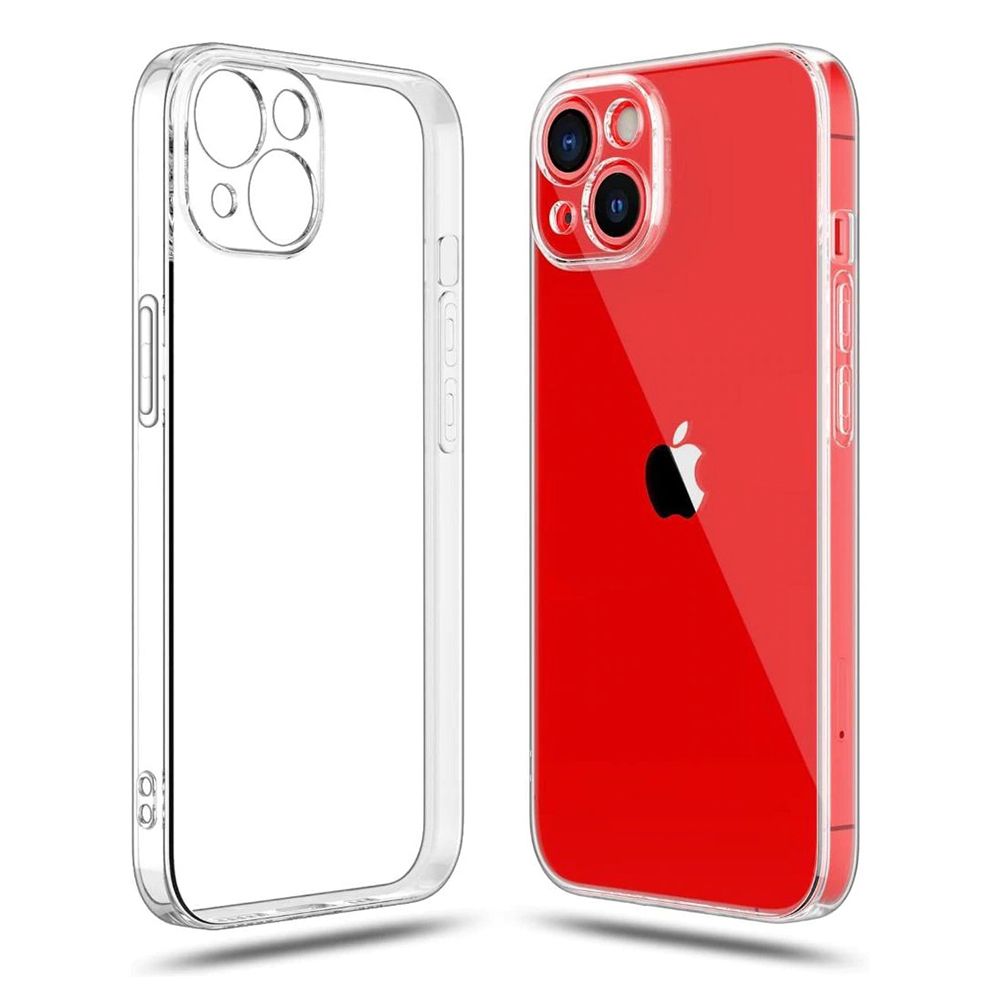 FitCase iPhone 13 Kılıf Kamera Korumalı Silikon Kapak - Şeffaf