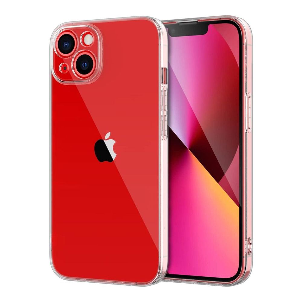 FitCase iPhone 13 Kılıf Kamera Korumalı Silikon Kapak - Şeffaf