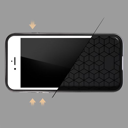 FitCase iPhone 7-8 2in1 Carbon Desen Arka Kapak Gold