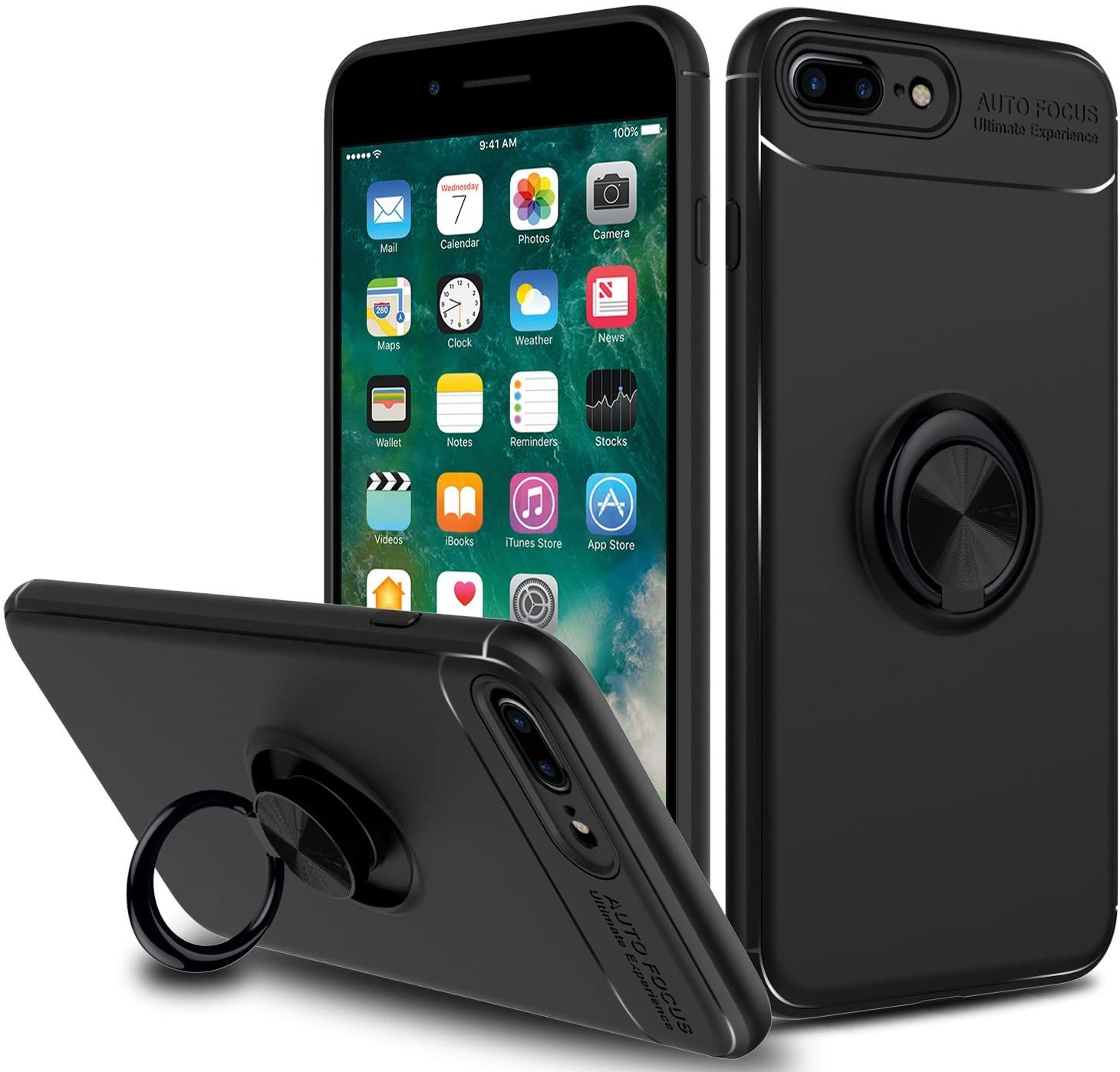 FitCase iPhone 7 Plus / 8 Plus Kılıf Auto Focus Ring Arka Kapak