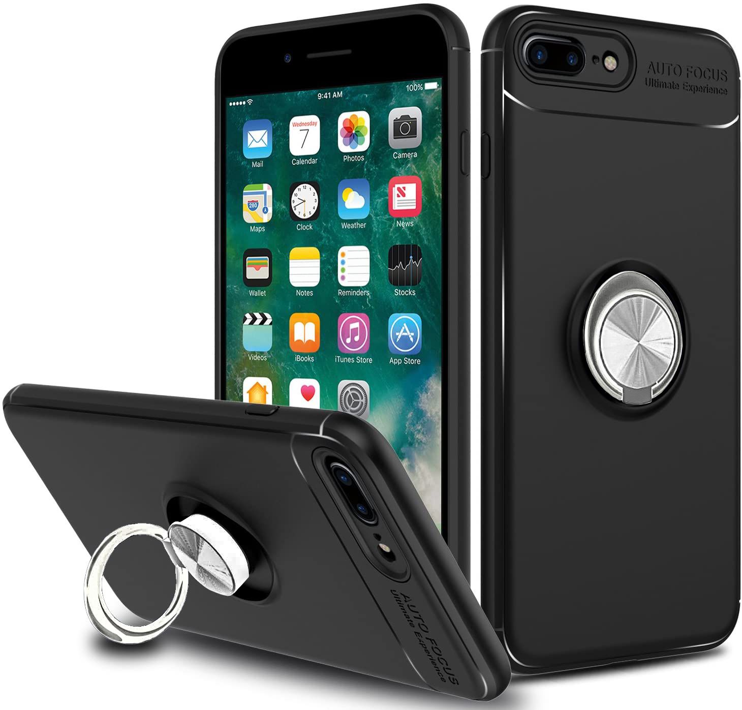 FitCase iPhone 7 Plus / 8 Plus Kılıf Auto Focus Ring Arka Kapak