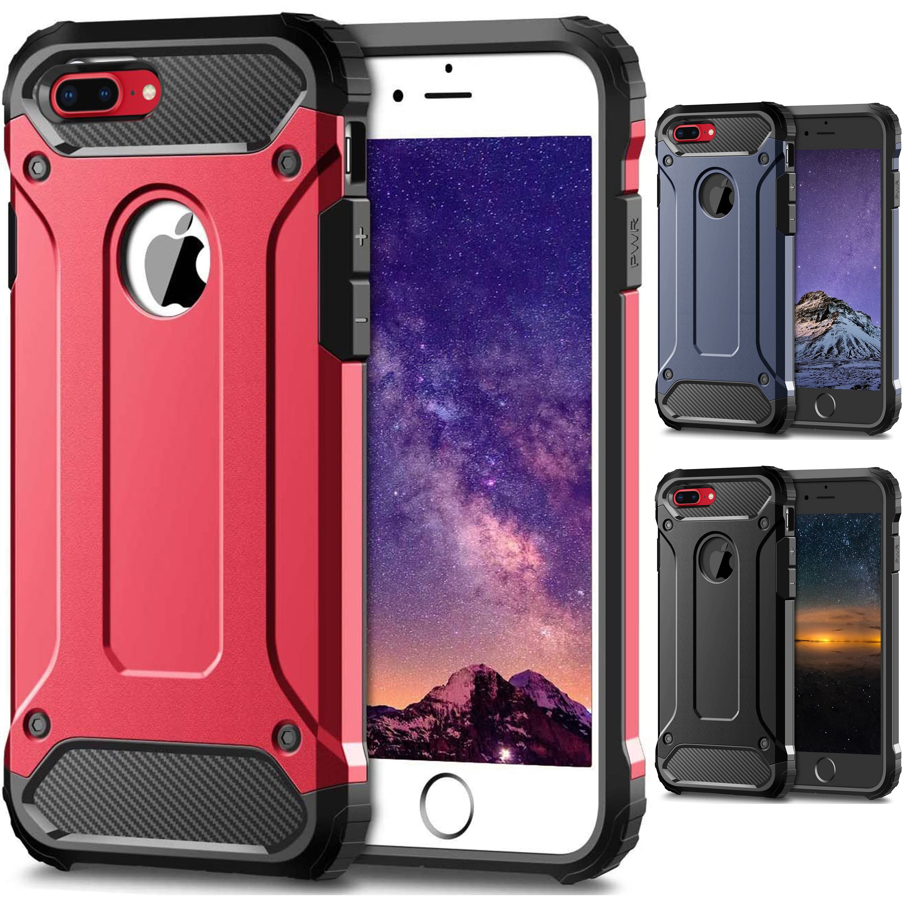 FitCase iPhone 7 Plus / 8 Plus Zırh Tank Tam Koruma Arka Kapak