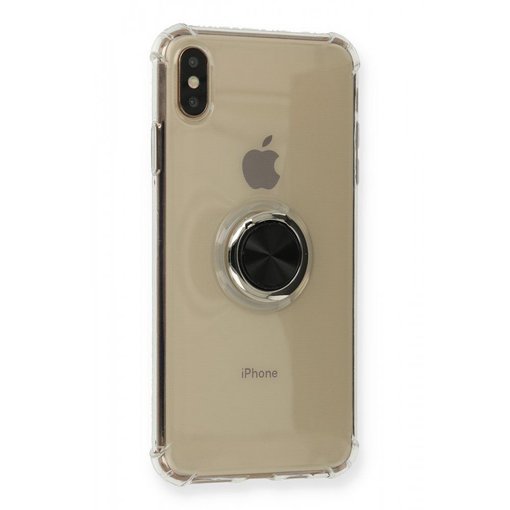 FitCase iPhone X / XS Kılıf Gross Ring Şeffaf Arka Kapak