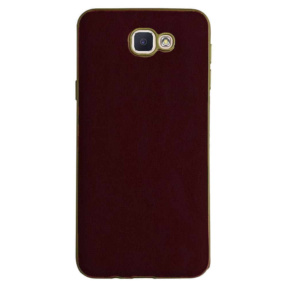 FitCase Kadife Laser Galaxy J5 Prime (G570) Silikon Arka Kapak Bordo