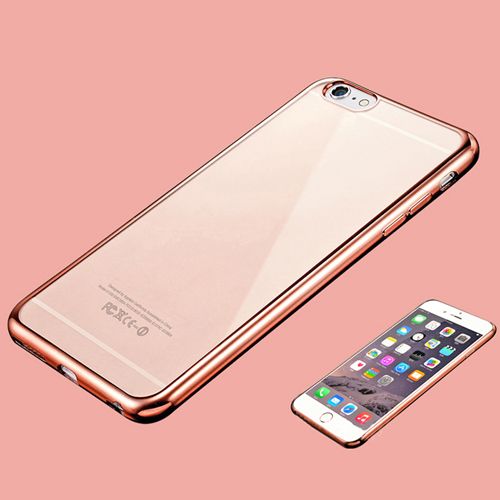 FitCase Laser Color iPhone 6S Plus Silikon Kılıf Rose Gold