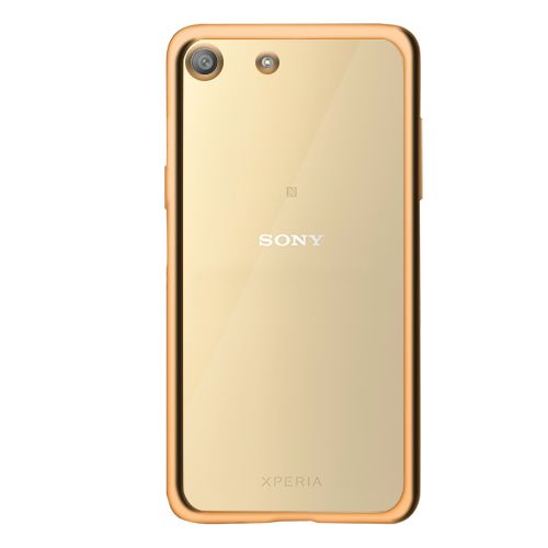 FitCase Laser Color Sony Xperia M5 Silikon Kılıf Gold