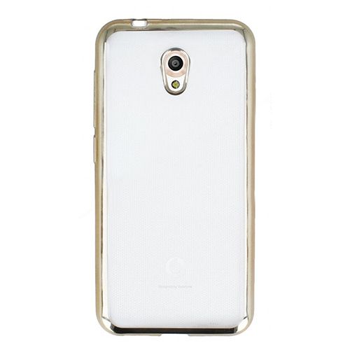 FitCase Laser Color Vodafone Smart 7 Style Silikon Kılıf Gold