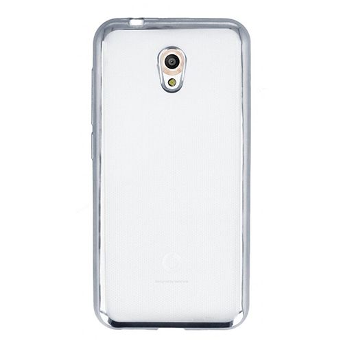 FitCase Laser Color Vodafone Smart 7 Style Silikon Kılıf Silver