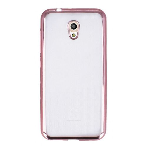 FitCase Laser Color Vodafone Smart 7 Style Silikon Kılıf Rose Gold