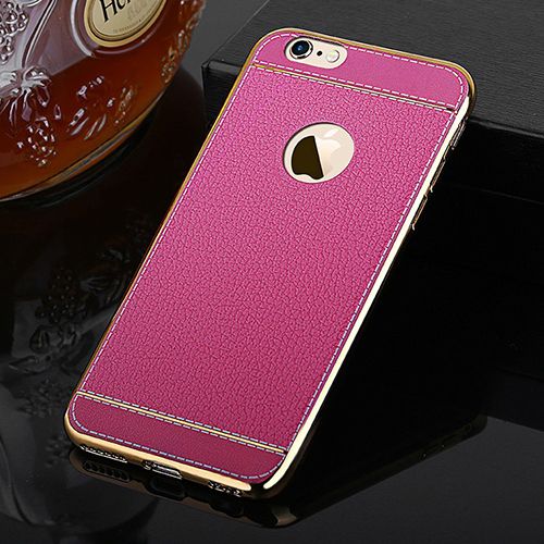 FitCase Laser Elegant iPhone 7-8 Silikon Arka Kapak Pembe