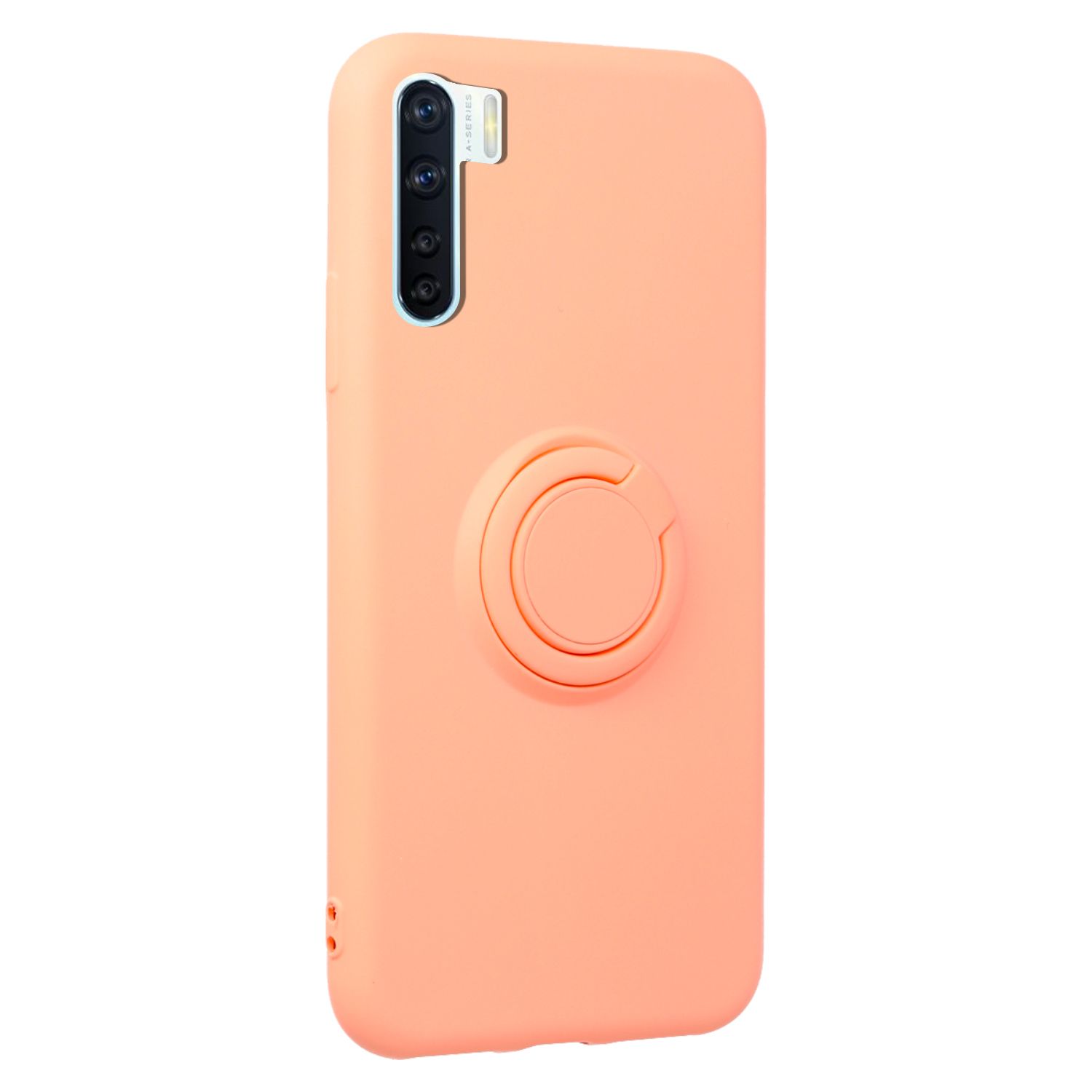 FitCase Oppo A91 Kılıf Viktor Ring Arka Kapak