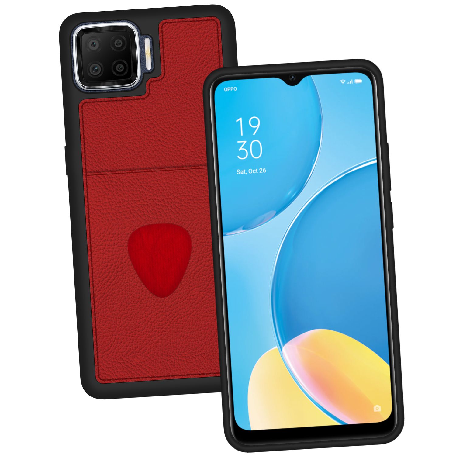 FitCase Oppo Reno 4 Lite Kılıf Proda Deri Tek Kartlık Cepli Kapak