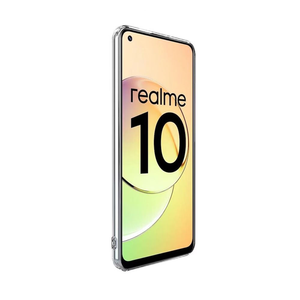 FitCase Realme 10 4G Kılıf Kamera Korumalı Silikon Şeffaf Arka Kapak