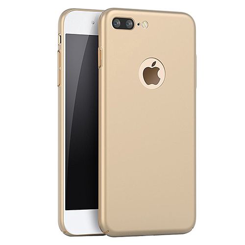 FitCase Rubber iPhone 7 Kılıf Sert Arka Kapak Gold