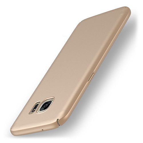 FitCase Rubber Samsung Galaxy S7 EDGE (G935) Kılıf Sert Arka Kapak Gold