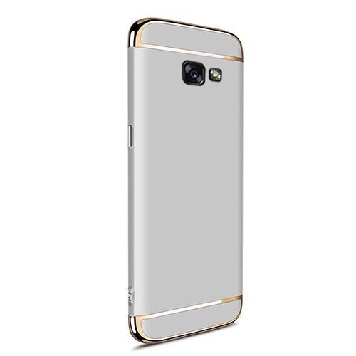 FitCase Samsung A7 2017 (A720) Golden Frame Arka Kapak Gri