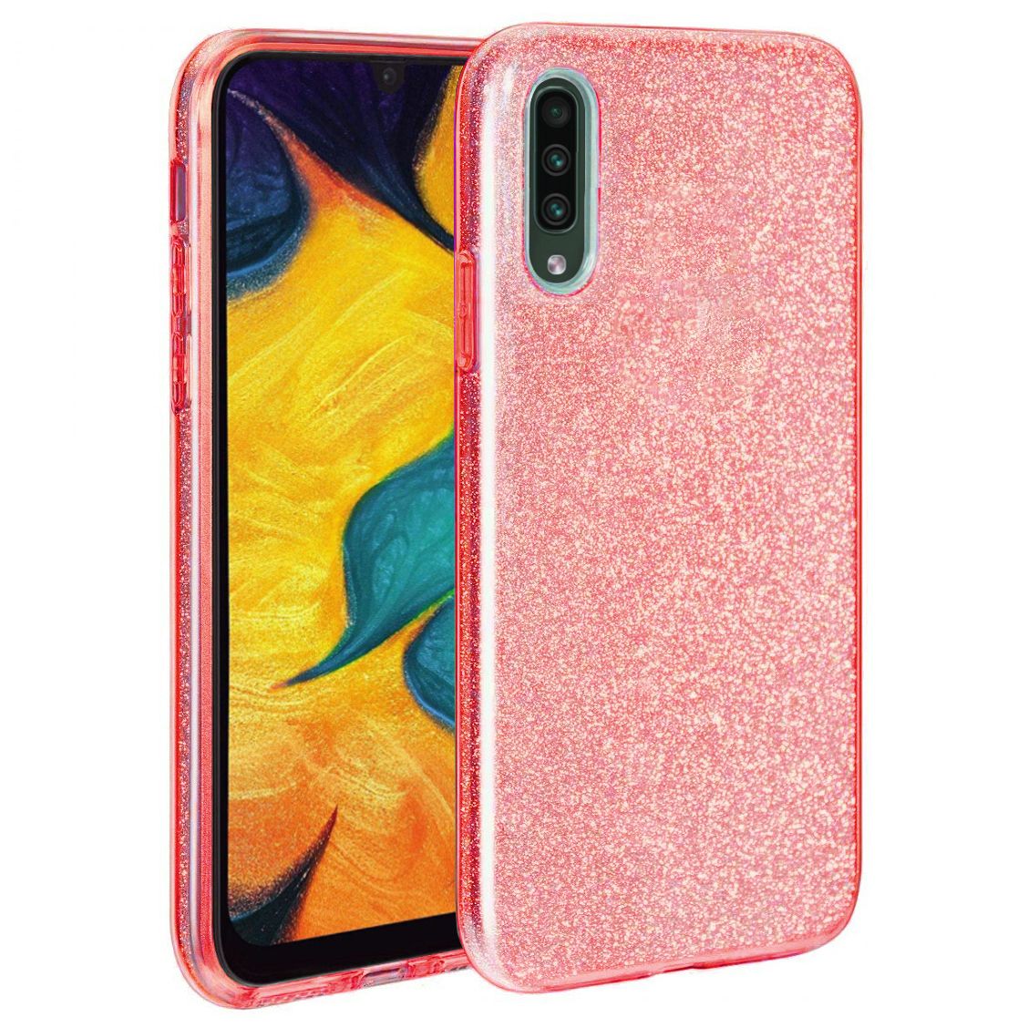 FitCase Samsung Galaxy A30S (A307) 3in1 Simli Silikon Arka Kapak-Kılıf