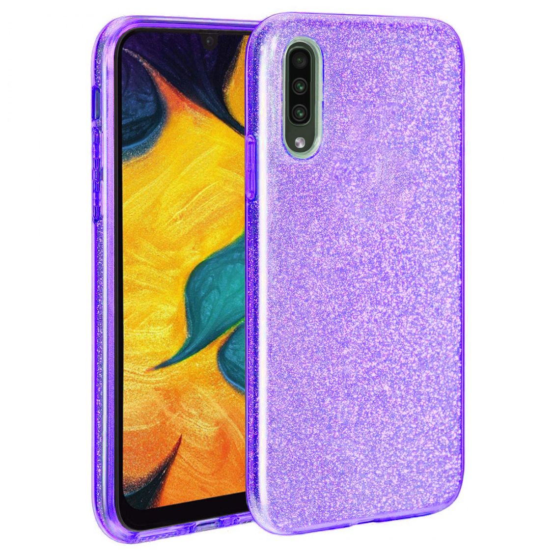 FitCase Samsung Galaxy A30S (A307) 3in1 Simli Silikon Arka Kapak-Kılıf