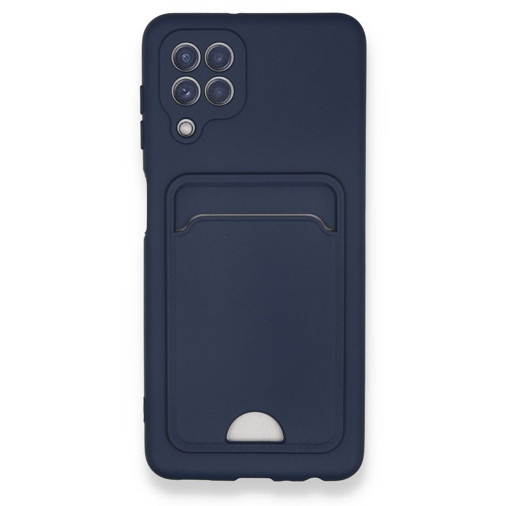 FitCase Samsung Galaxy A22 Cardy Soft Delikli Kartlık Cepli Silikon Kapak