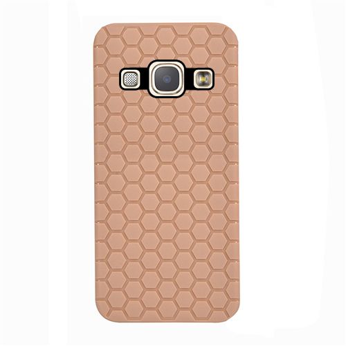 FitCase Samsung Galaxy A8 (A800) TPU Beehive Serisi Arka Kapak Gold