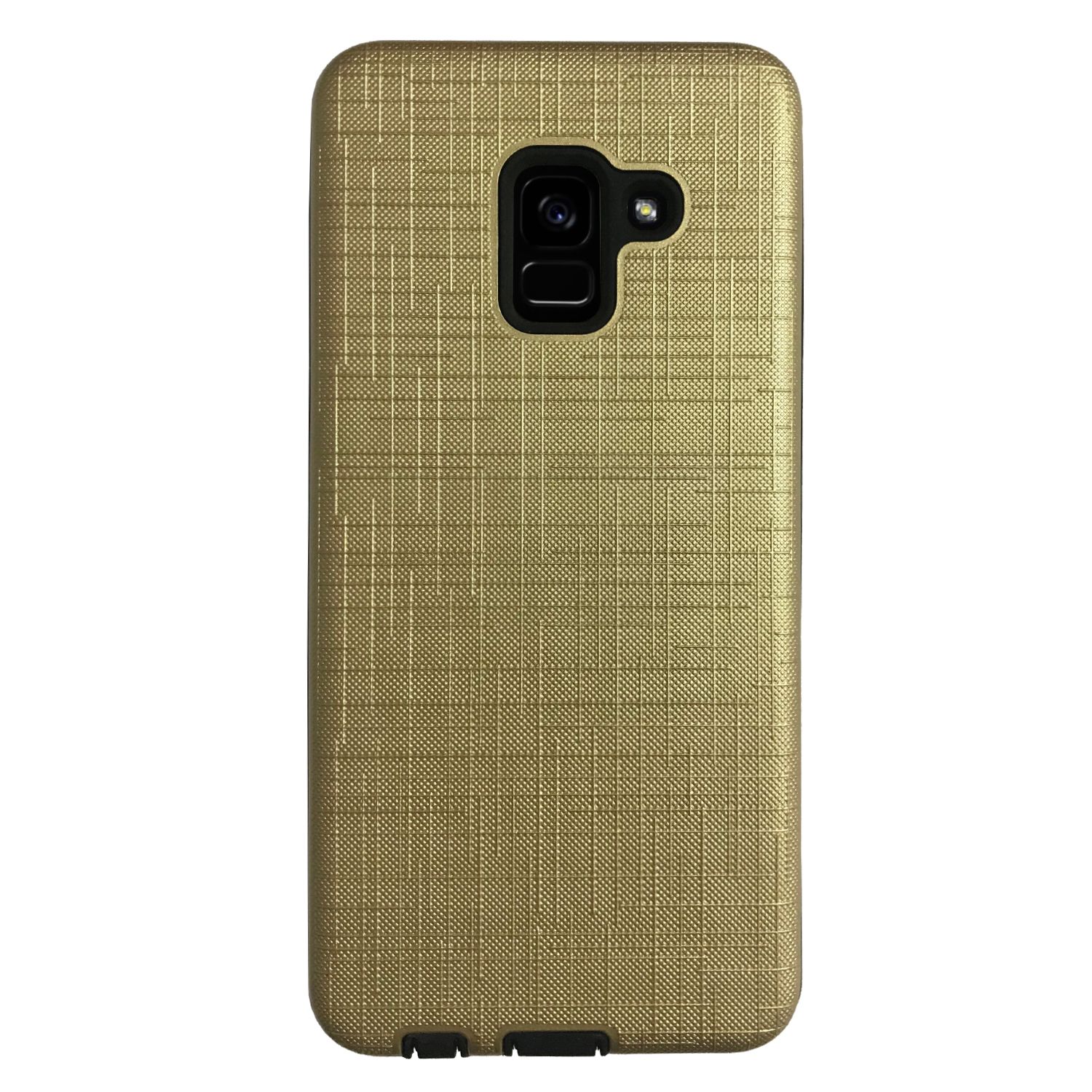 FitCase Samsung Galaxy A8 2018 (A530) Kılıf New YouYou Arka Kapak Gold