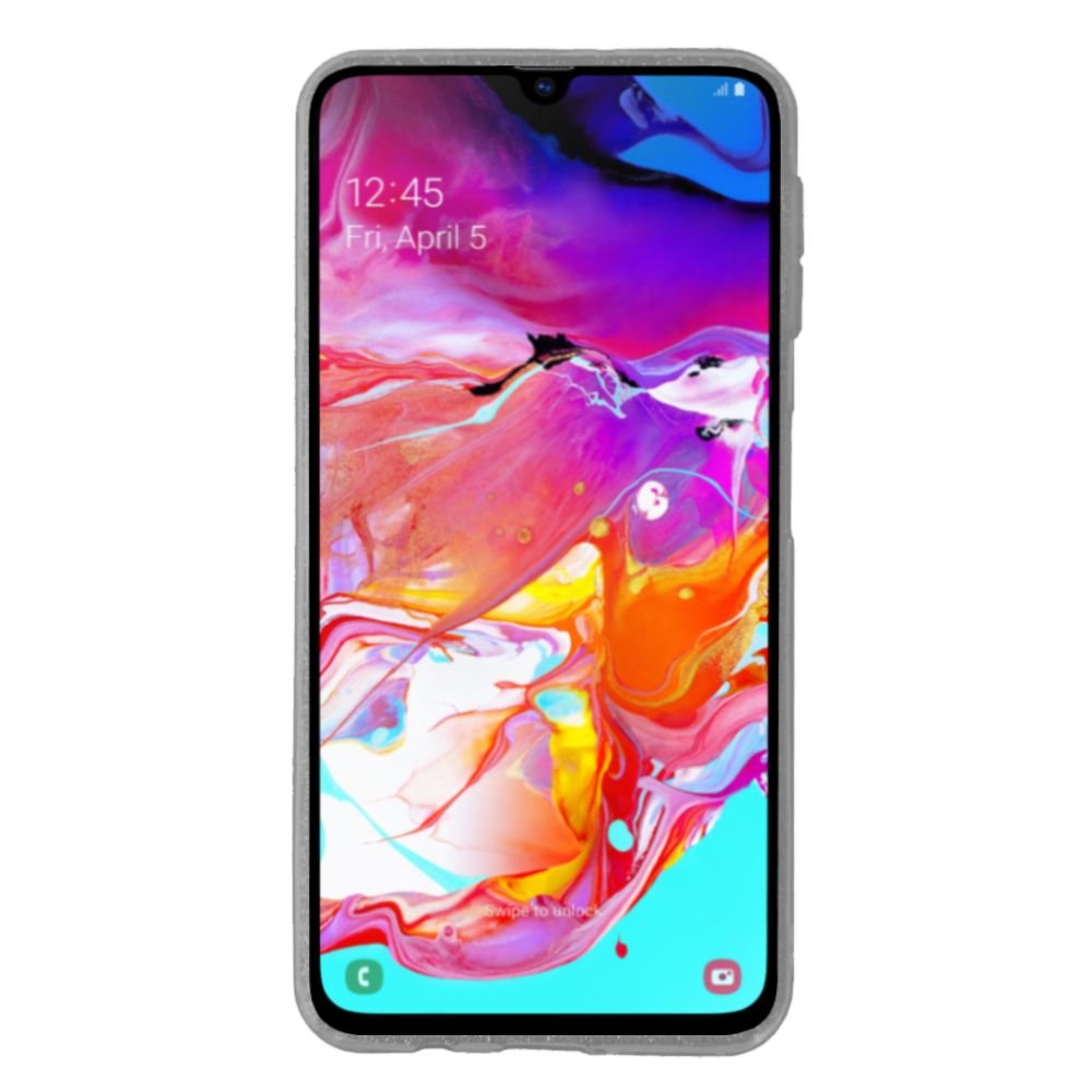 FitCase Samsung Galaxy A50 (A505) 3in1 Simli Silikon Arka Kapak Gri