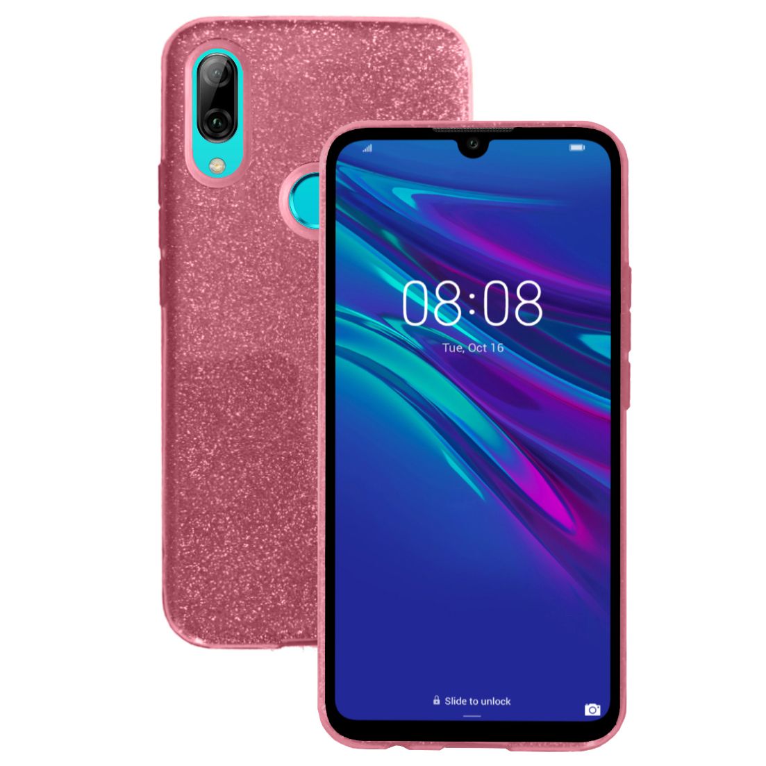 FitCase Samsung Galaxy A30 (A305) 3in1 Simli Silikon Arka Kapak Pembe