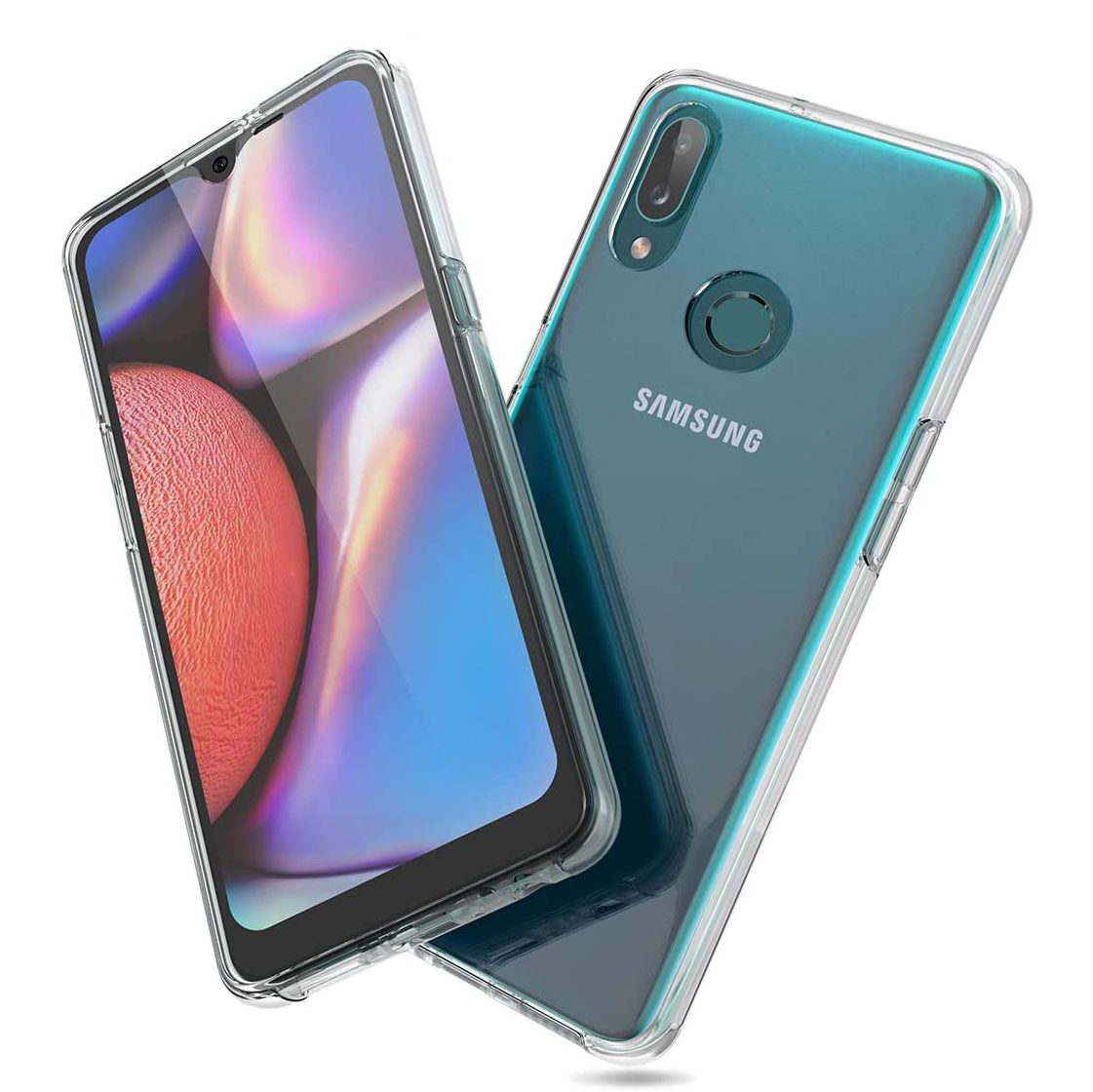 FitCase Samsung Galaxy A10s A107 Kılıf 360 Derece Korumalı Ön Arka Şeffaf