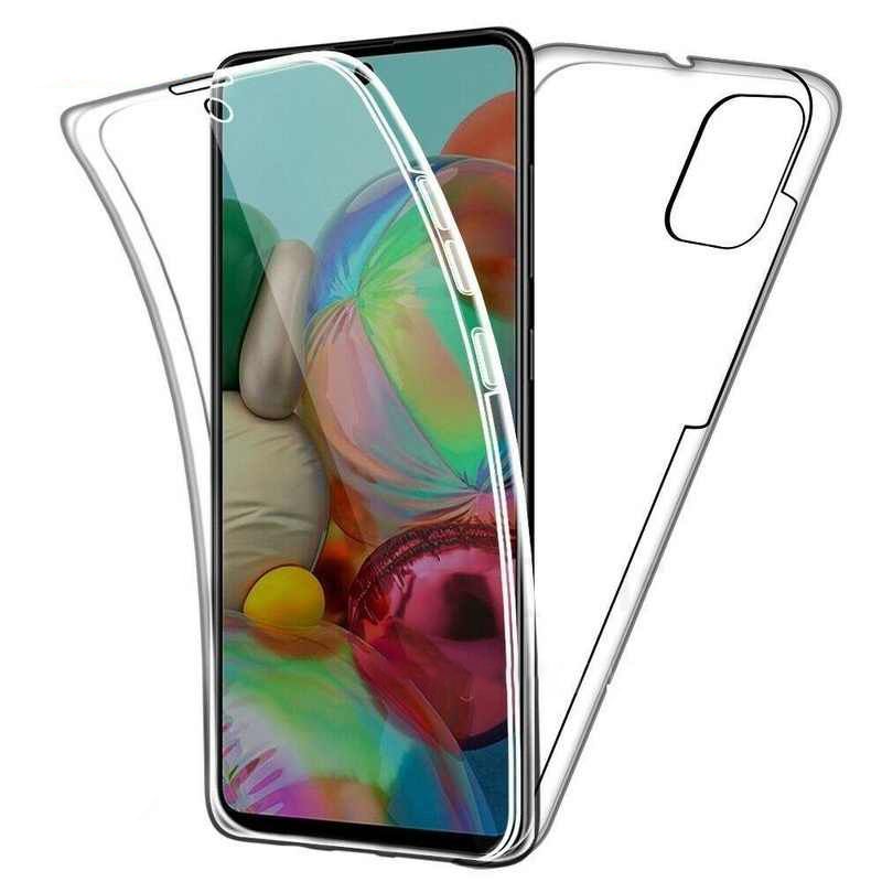 FitCase Samsung Galaxy A31 A315 Kılıf 360 Derece Korumalı Ön Arka Şeffaf