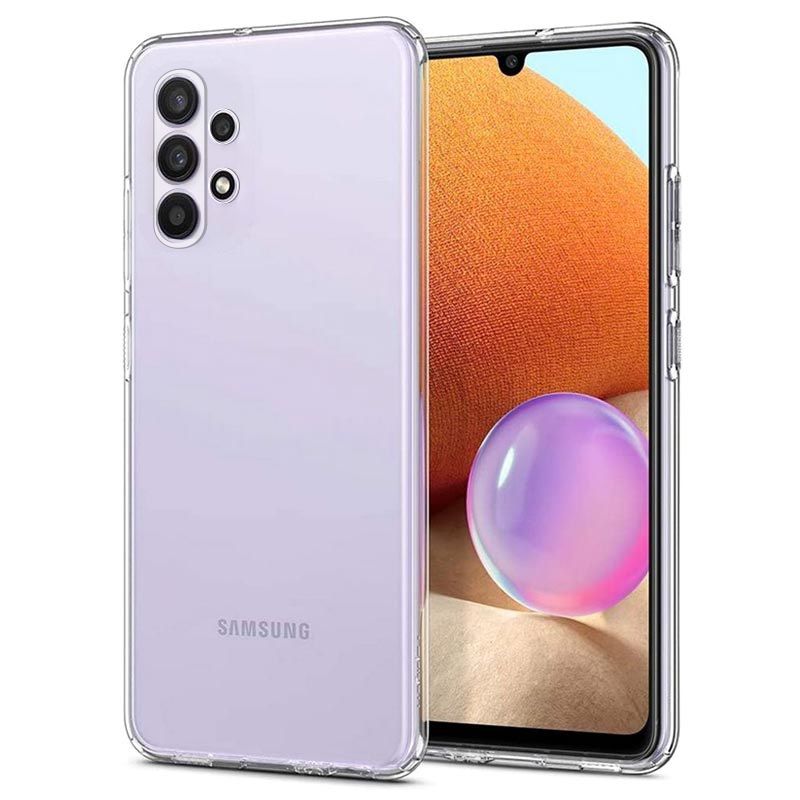 FitCase Samsung Galaxy A32 4G A325 Kılıf Kamera Korumalı Silikon Şeffaf Arka Kapak