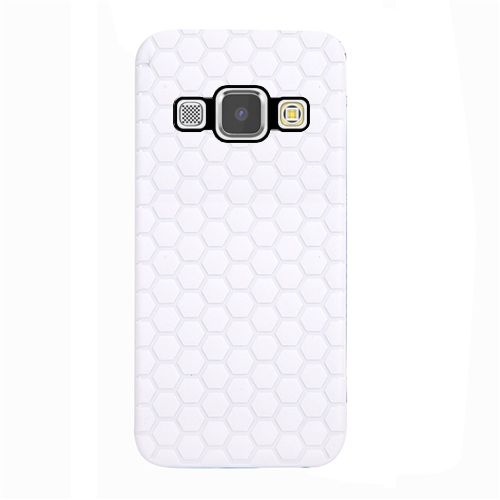 FitCase Samsung Galaxy A8 (A800) TPU Beehive Serisi Arka Kapak Beyaz