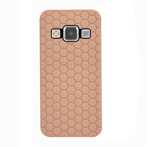 FitCase Samsung Galaxy E7 (E700) TPU Beehive Serisi Arka Kapak Gold