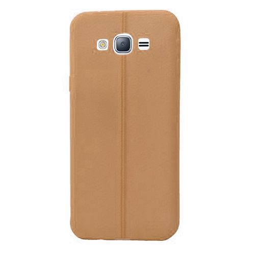 FitCase Samsung Galaxy J3 (J300) Ultra İnce Dikişli TPU Arka Kapak Gold