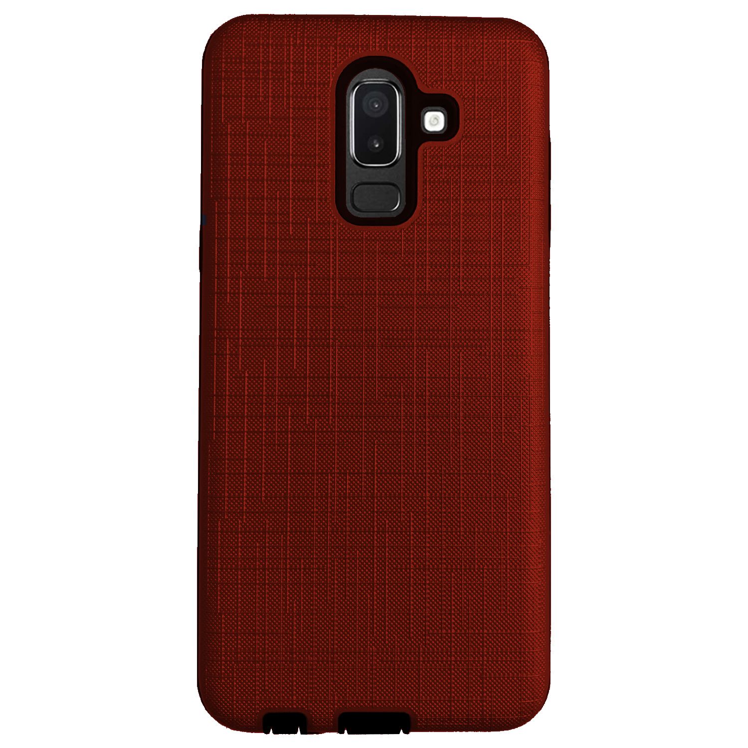 FitCase Samsung Galaxy J8 (J810) Kılıf New YouYou Arka Kapak Bordo