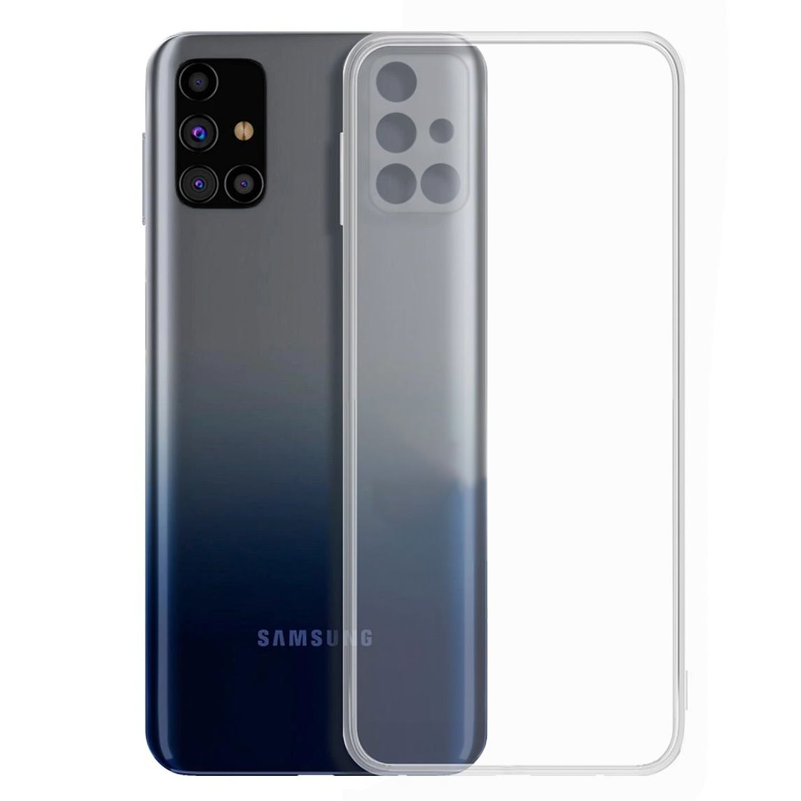 FitCase Samsung Galaxy M51 Kılıf Kamera Korumalı Silikon Şeffaf Arka Kapak