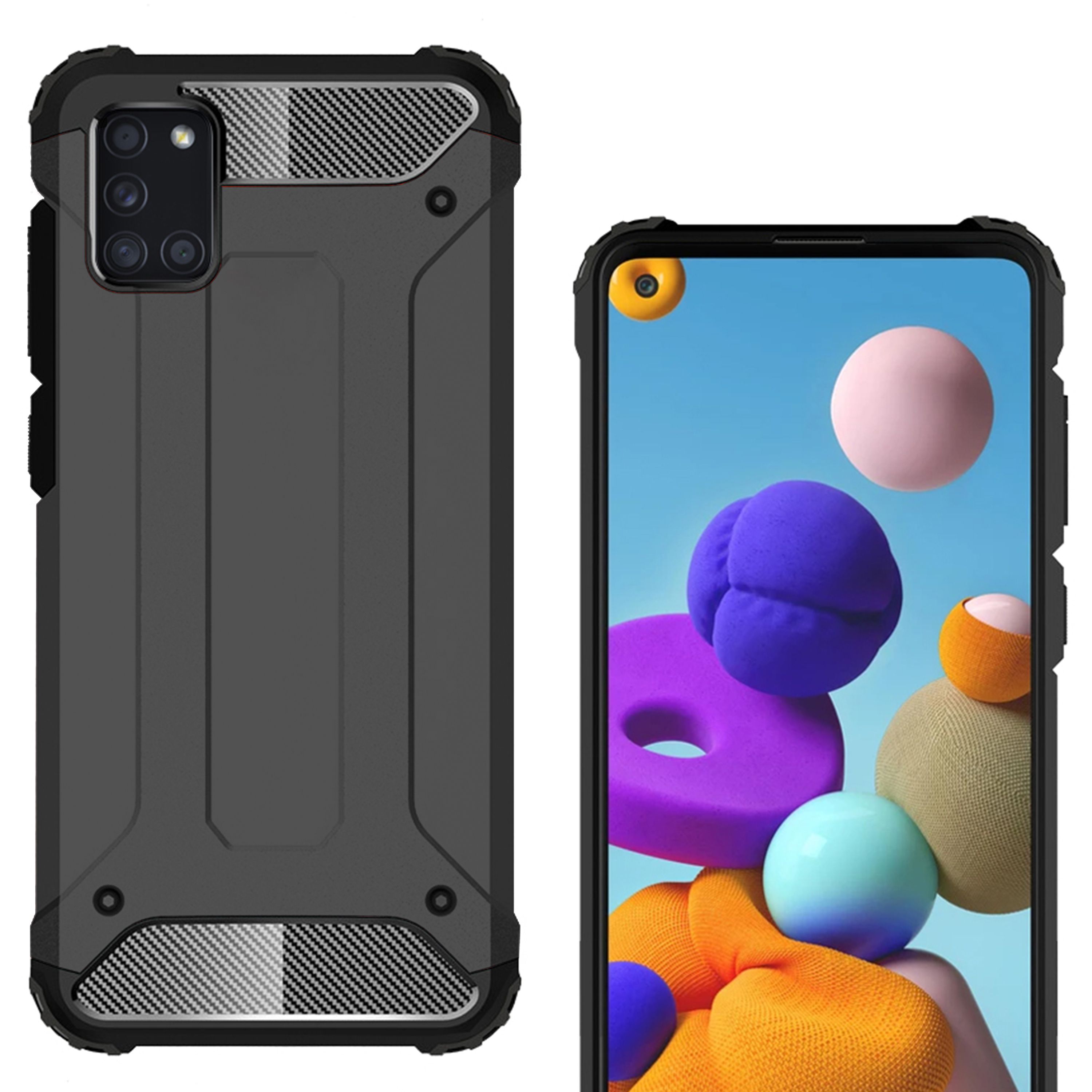 FitCase Samsung Galaxy M31s (M317) Zırh Tank Tam Koruma Arka Kapak