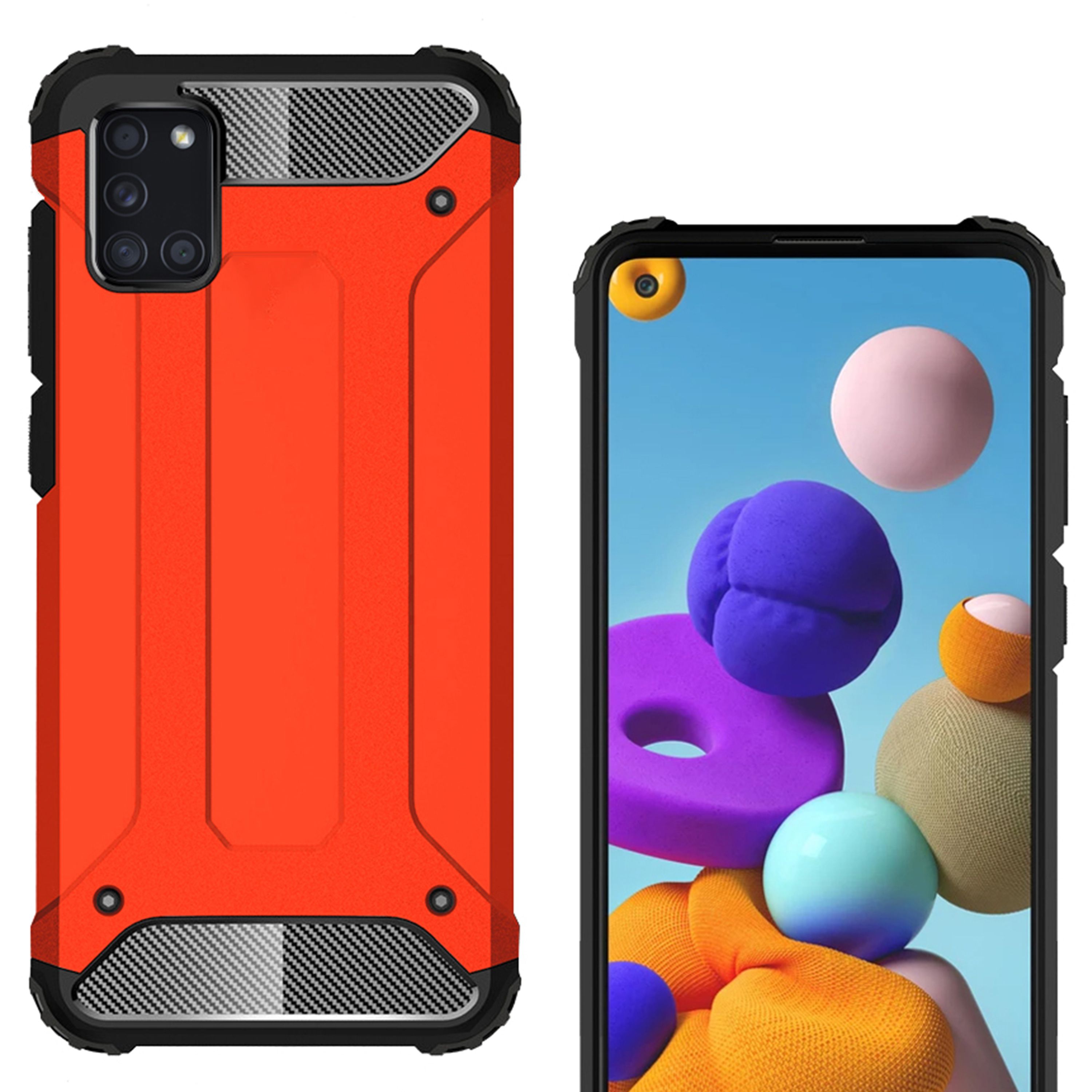 FitCase Samsung Galaxy M31s (M317) Zırh Tank Tam Koruma Arka Kapak