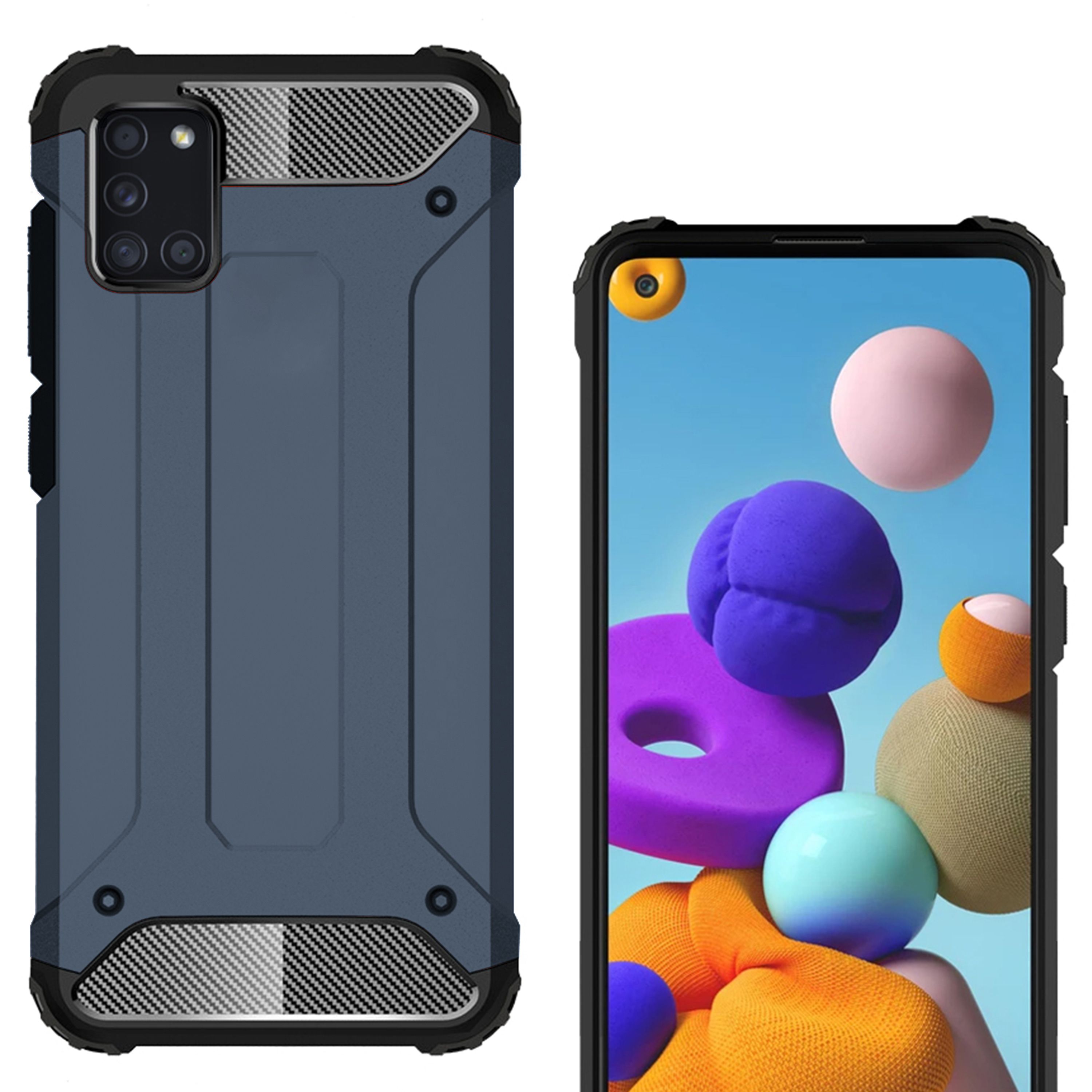 FitCase Samsung Galaxy M31s (M317) Zırh Tank Tam Koruma Arka Kapak