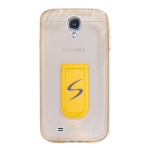 Fitcase Samsung Galaxy S4 (I9500) Standlı TPU Kılıf Gold