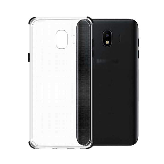 FitCase Samsung J2 Core Anti Shock Darbe Koruyucu Silikon Arka Kapak Siyah