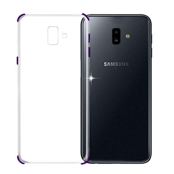 FitCase Samsung J6 (J600) Anti Shock Darbe Koruyucu Silikon Arka Kapak Mor