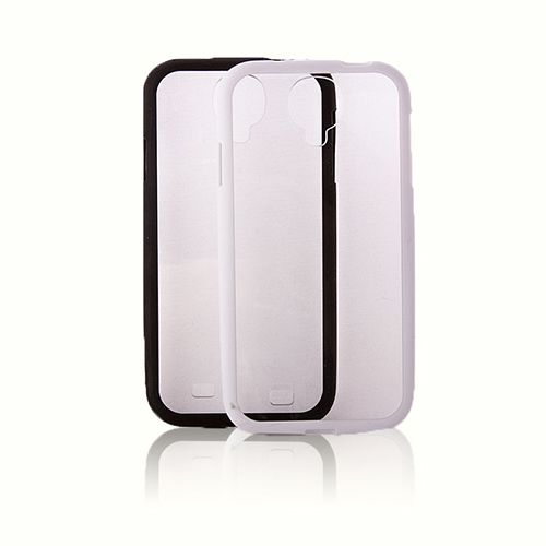 FitCase Samsung S4 (I9500) Çerçeveli Soft Silikon Beyaz