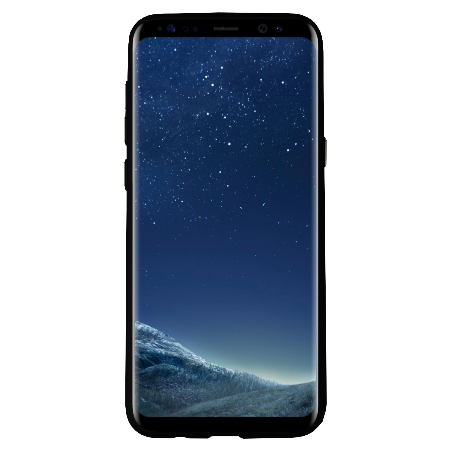 FitCase Samsung S8 Plus (G955) Metal Kamera Korumalı Silikon Arka Kapak Siyah