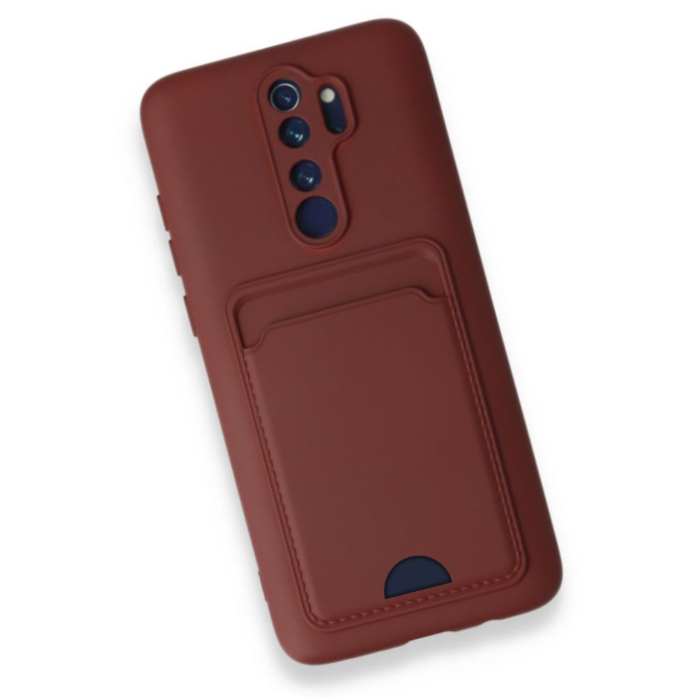 FitCase Xiaomi Redmi Note 8 Pro Cardy Soft Delikli Kartlık Cepli Silikon Kapak