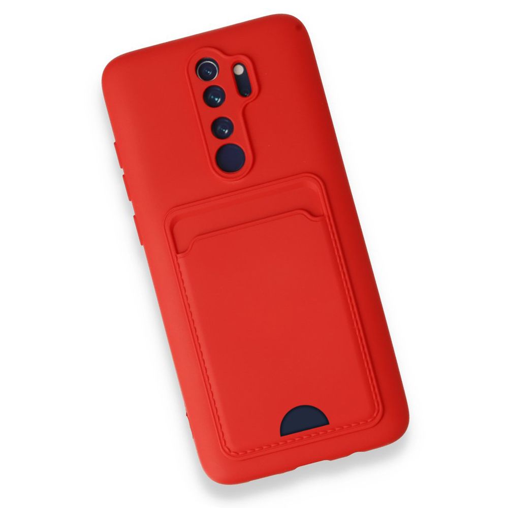 FitCase Xiaomi Redmi Note 8 Pro Cardy Soft Delikli Kartlık Cepli Silikon Kapak