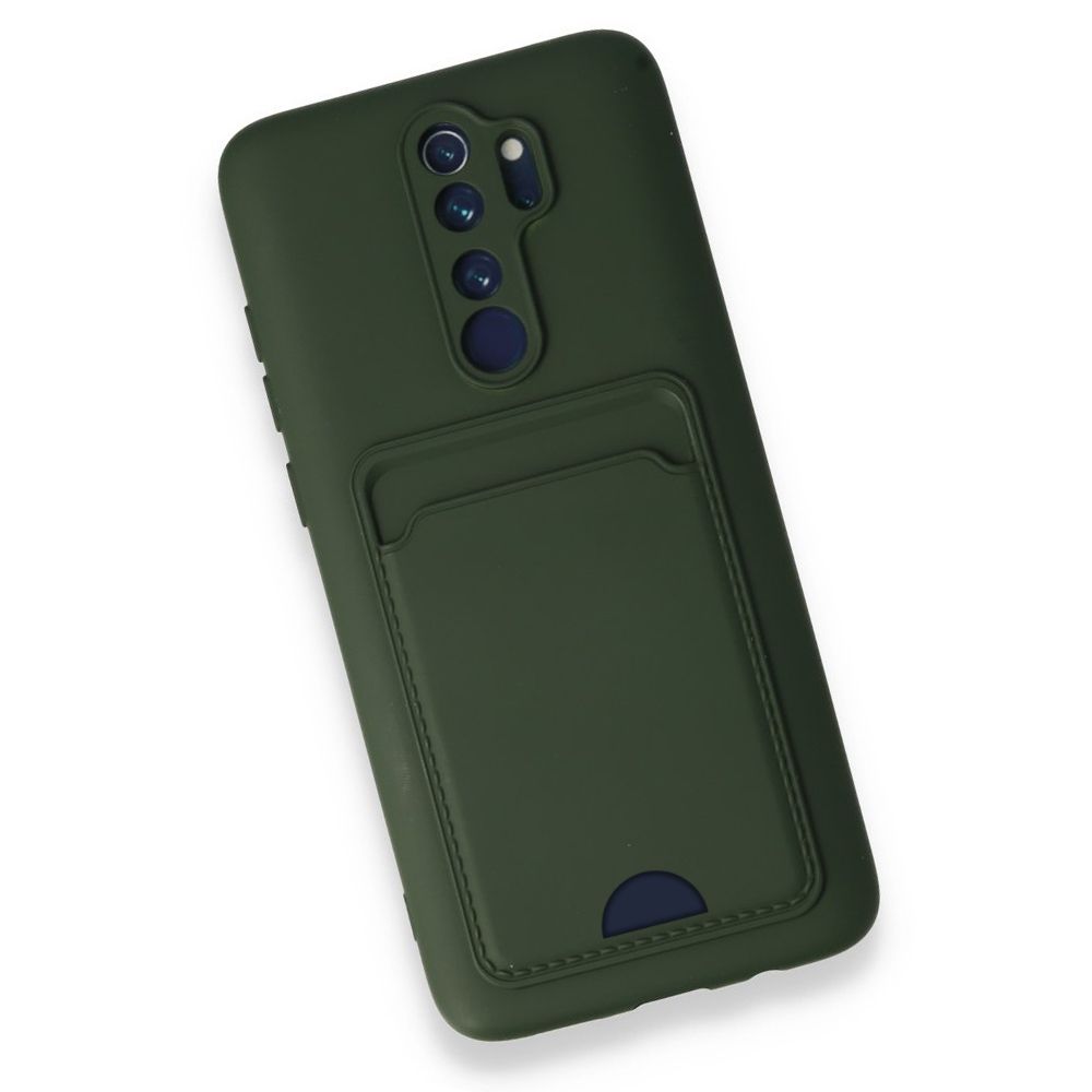 FitCase Xiaomi Redmi Note 8 Pro Cardy Soft Delikli Kartlık Cepli Silikon Kapak