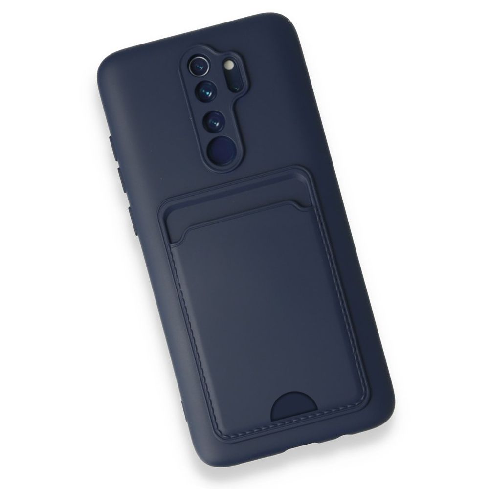 FitCase Xiaomi Redmi Note 8 Pro Cardy Soft Delikli Kartlık Cepli Silikon Kapak