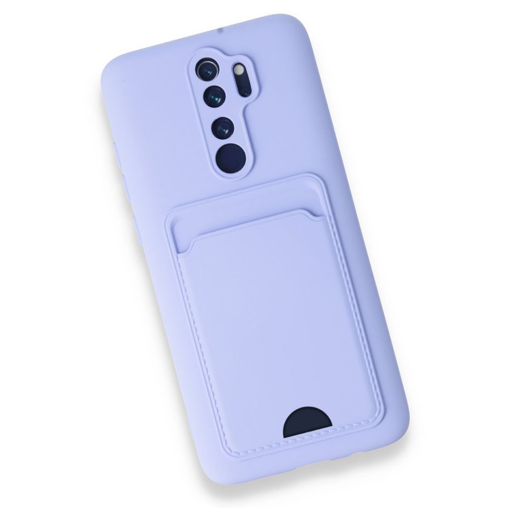 FitCase Xiaomi Redmi Note 8 Pro Cardy Soft Delikli Kartlık Cepli Silikon Kapak