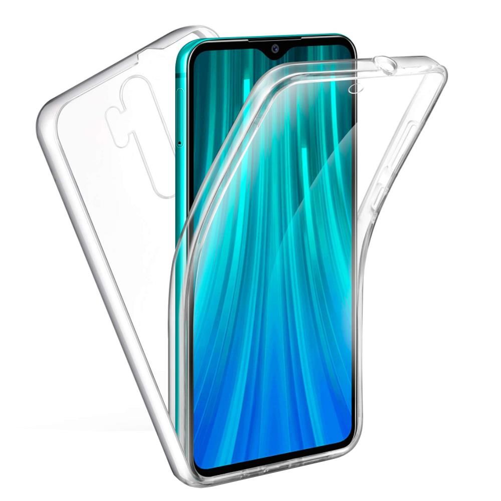 FitCase Xiaomi Redmi Note 8 Pro Kılıf 360 Derece Korumalı Ön Arka Şeffaf